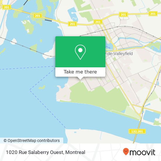 1020 Rue Salaberry Ouest map