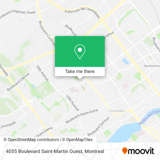 4055 Boulevard Saint-Martin Ouest map