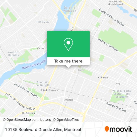 10185 Boulevard Grande Allèe map