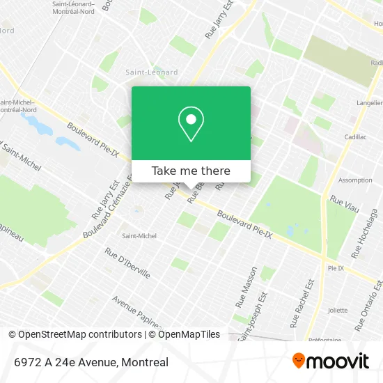 6972 A 24e Avenue map