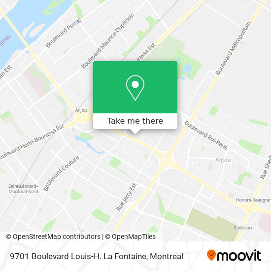 9701 Boulevard Louis-H. La Fontaine map