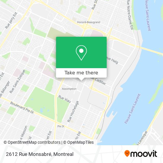 2612 Rue Monsabré map