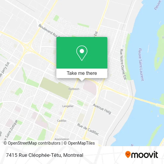 7415 Rue Cléophée-Têtu map