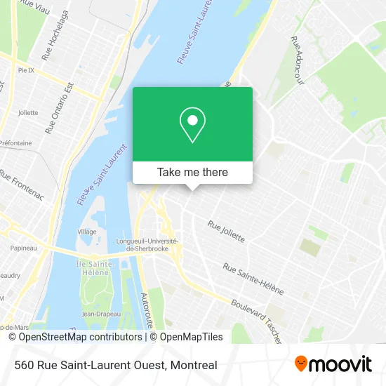 560 Rue Saint-Laurent Ouest map