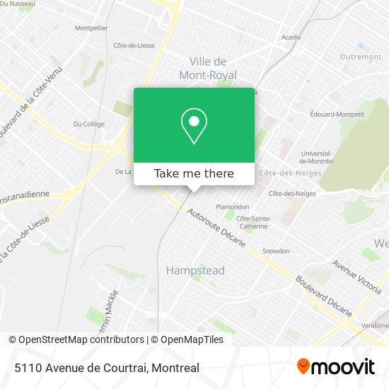 5110 Avenue de Courtrai map
