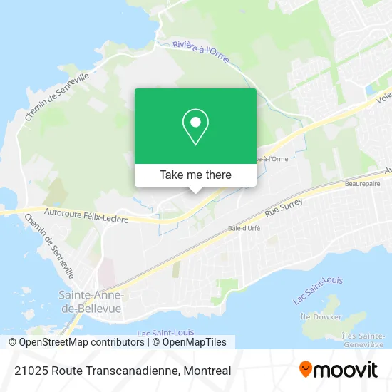 21025 Route Transcanadienne map