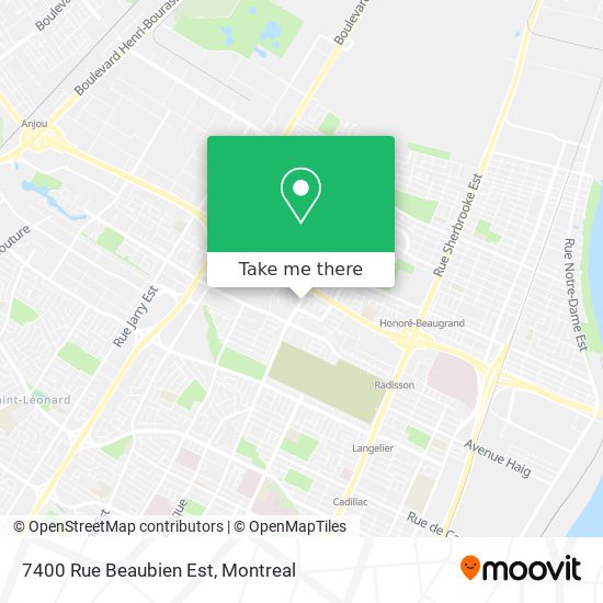 7400 Rue Beaubien Est map