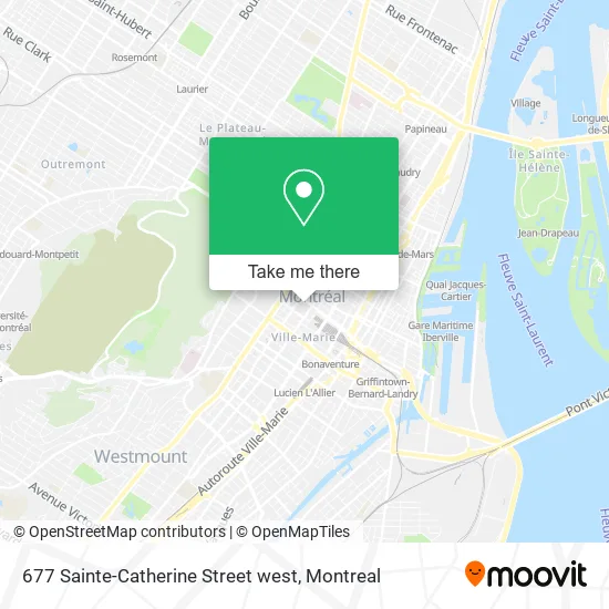677 Sainte-Catherine Street west map