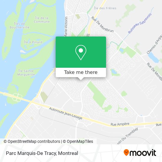 Parc Marquis-De Tracy map