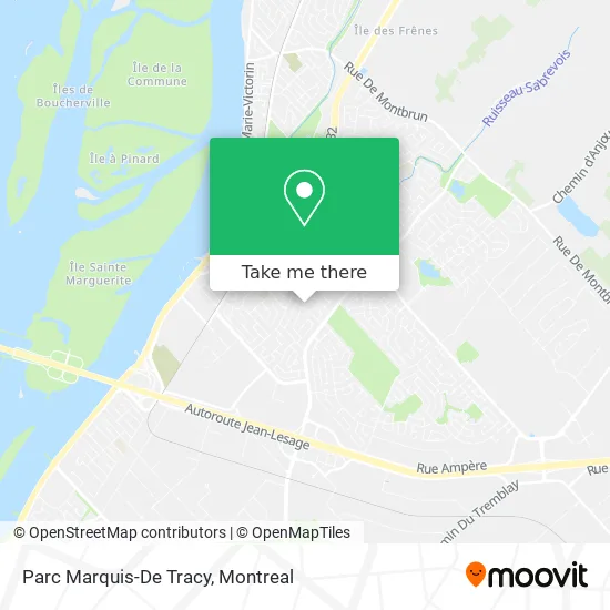Parc Marquis-De Tracy map