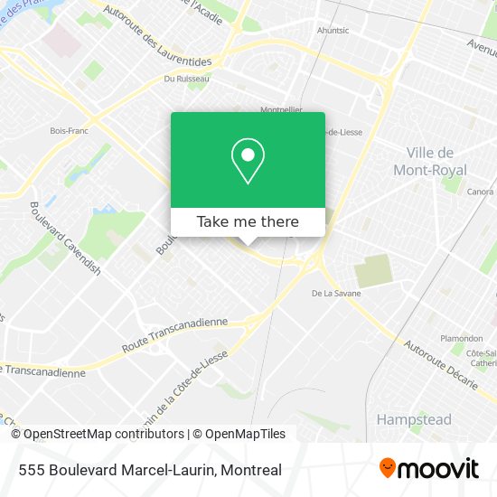 555 Boulevard Marcel-Laurin map