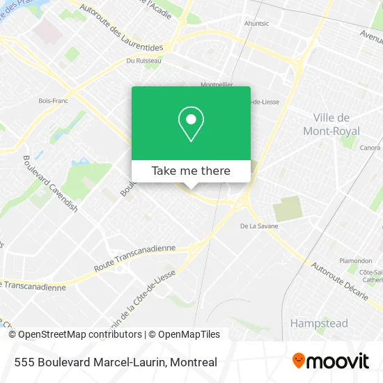 555 Boulevard Marcel-Laurin map