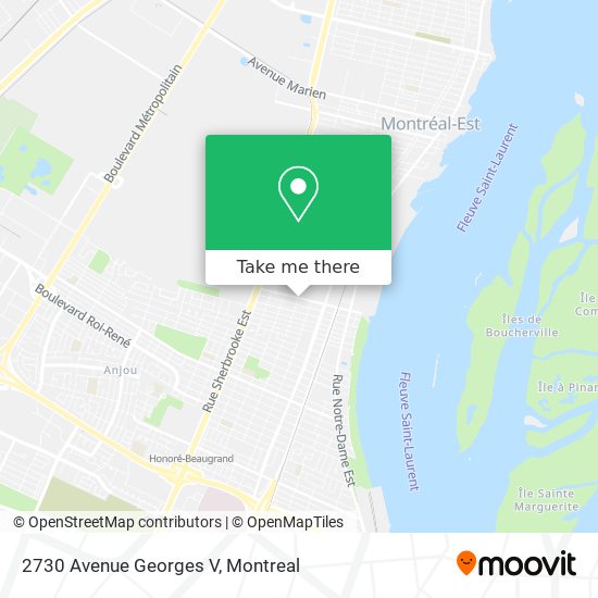 2730 Avenue Georges V map