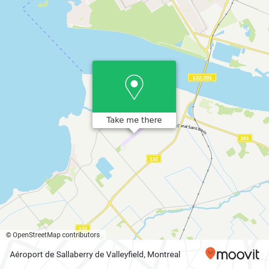 Aéroport de Sallaberry de Valleyfield map