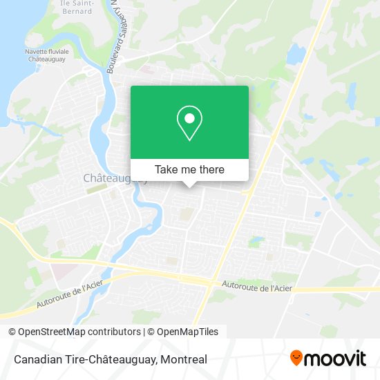 Canadian Tire-Châteauguay map