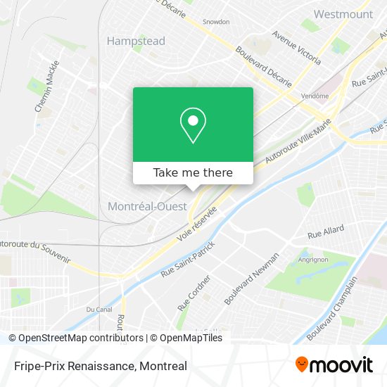 Fripe-Prix Renaissance map
