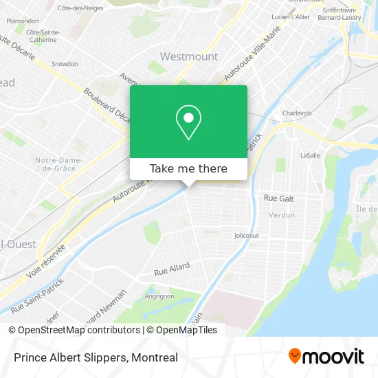 Prince Albert Slippers map