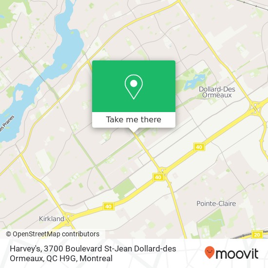 Harvey's, 3700 Boulevard St-Jean Dollard-des Ormeaux, QC H9G map