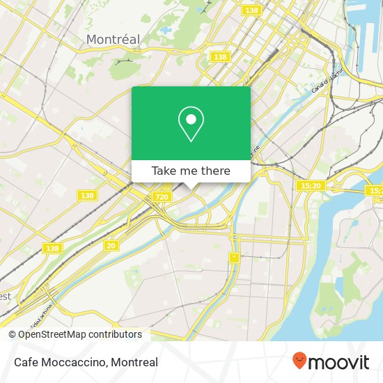 Cafe Moccaccino, 4945 Rue Notre-Dame O Montréal, QC H4C 1S9 map