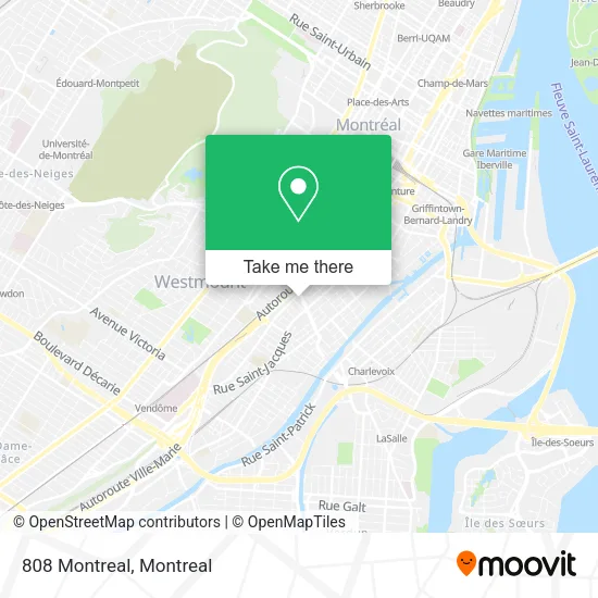 808 Montreal map