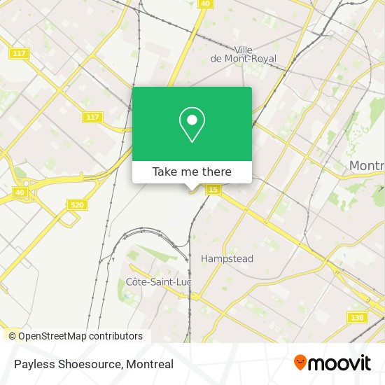 Payless Shoesource map