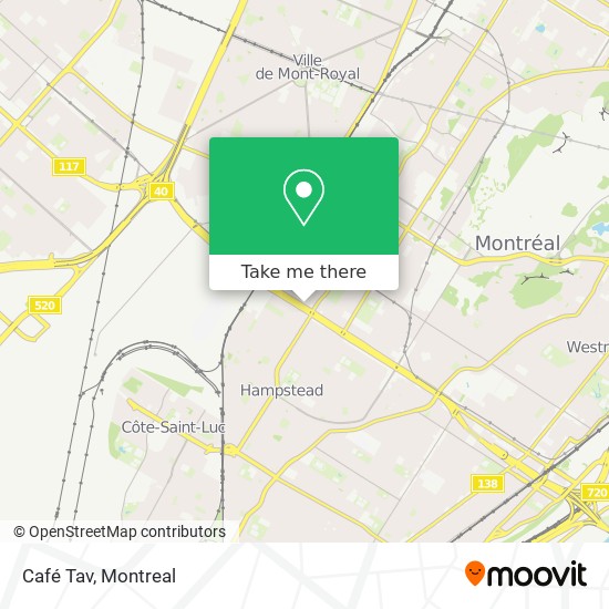 Café Tav map