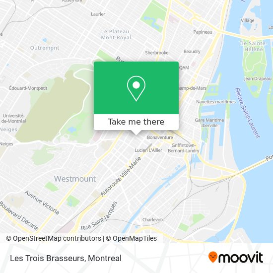 Les Trois Brasseurs map