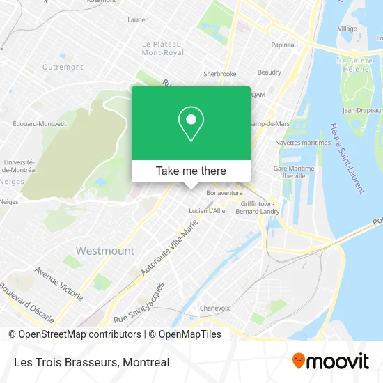 Les Trois Brasseurs map