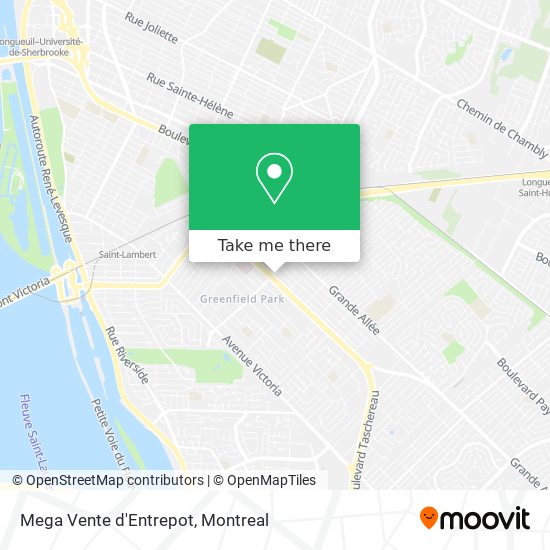 Mega Vente d'Entrepot map