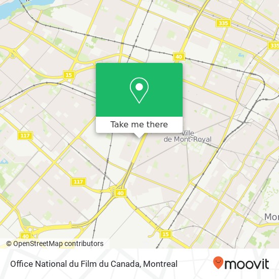 Office National du Film du Canada map