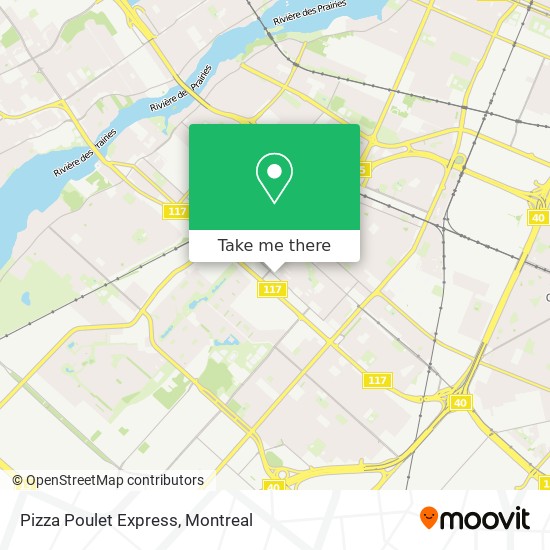 Pizza Poulet Express map