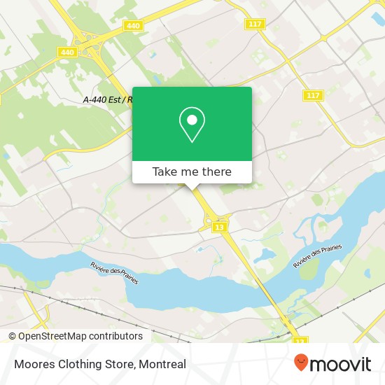 Moores Clothing Store, 860 Autoroute Chomedey Laval, QC H7X map