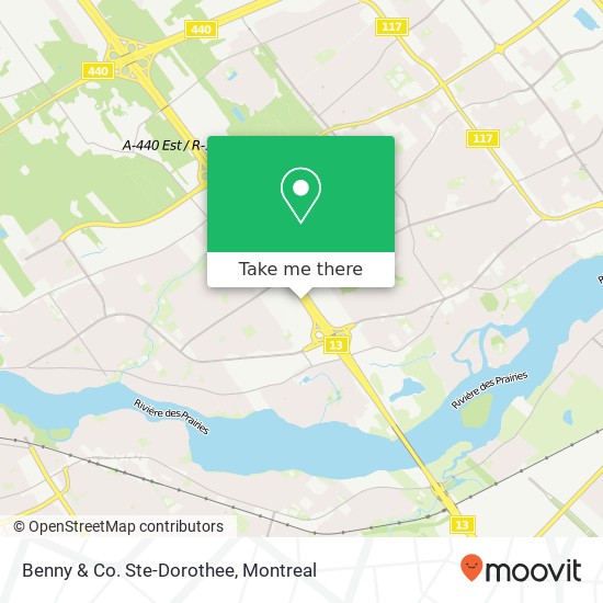 Benny & Co. Ste-Dorothee, 740 Autoroute Chomedey Laval, QC H7X map