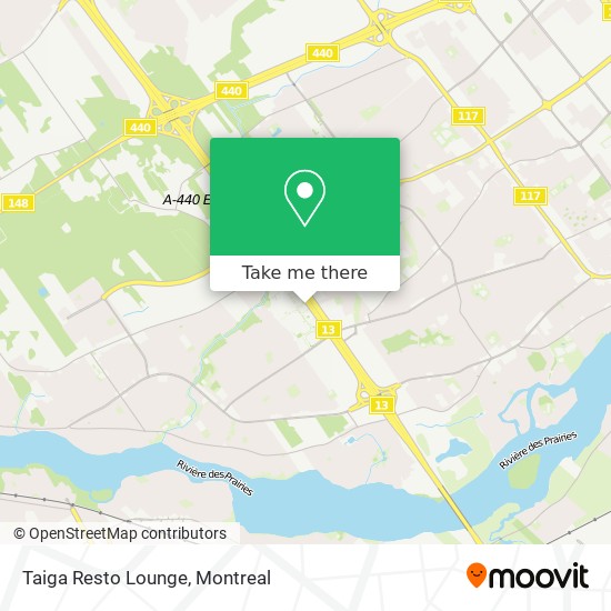 Taiga Resto Lounge map