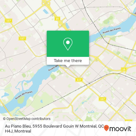Au Piano Bleu, 5955 Boulevard Gouin W Montréal, QC H4J map