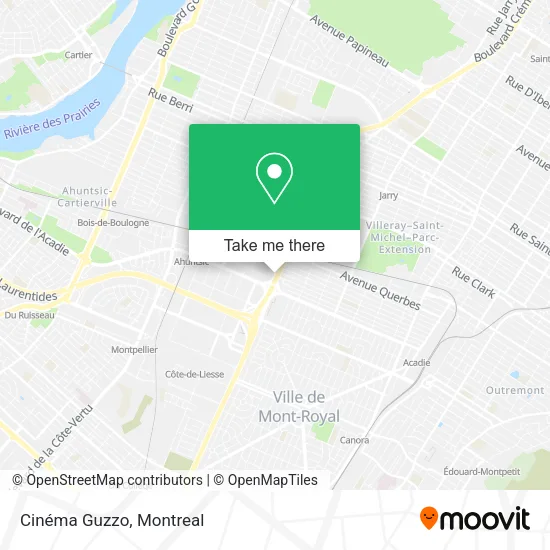 Cinéma Guzzo map