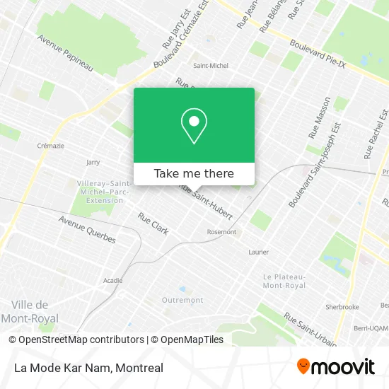 La Mode Kar Nam map