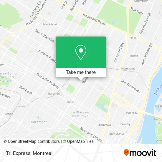 Tri Express map