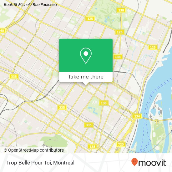 Trop Belle Pour Toi, 1909 Avenue du Mont-Royal E Montréal, QC H2H 1J3 map