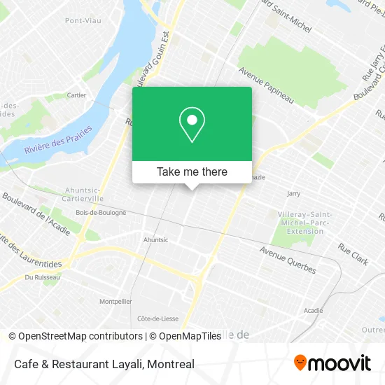 Cafe & Restaurant Layali map