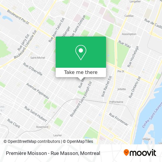 Première Moisson - Rue Masson map