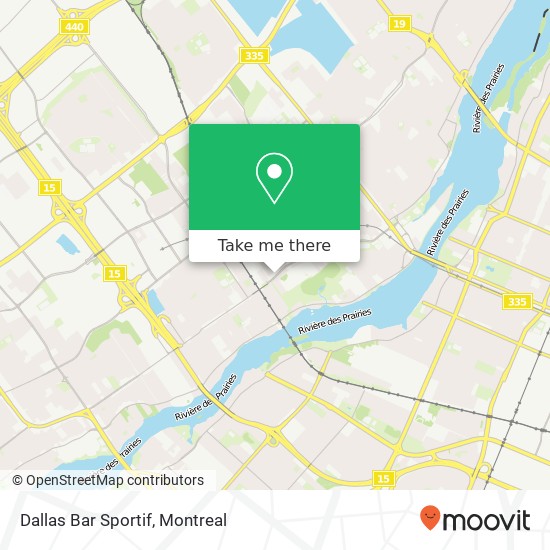 Dallas Bar Sportif map