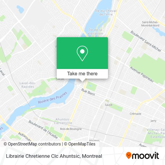Librairie Chretienne Clc Ahuntsic map