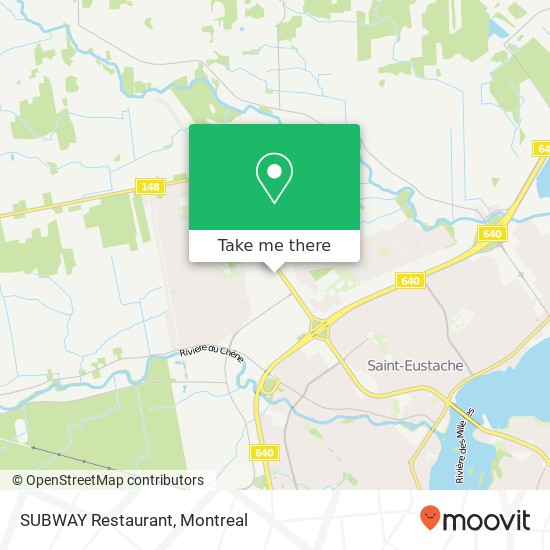 SUBWAY Restaurant, St-Eustache, QC J7R map