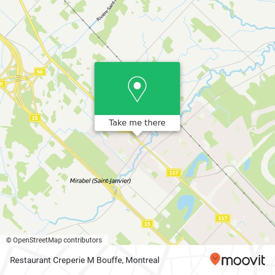 Restaurant Creperie M Bouffe, Boulevard du Curé-Labelle Mirabel, QC J7J map