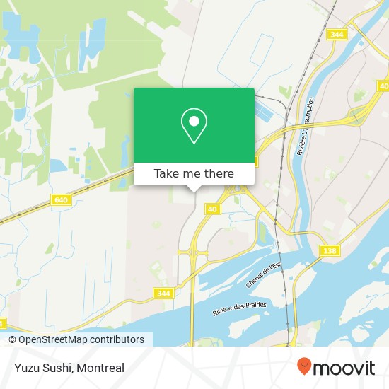 Yuzu Sushi, Terrebonne, QC J6V map