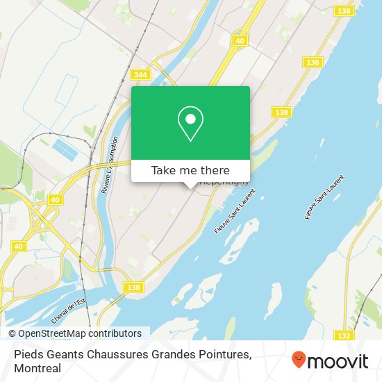 Pieds Geants Chaussures Grandes Pointures, 285 Boulevard Iberville Repentigny, QC J6A 2A4 map