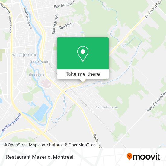 Restaurant Maserio map