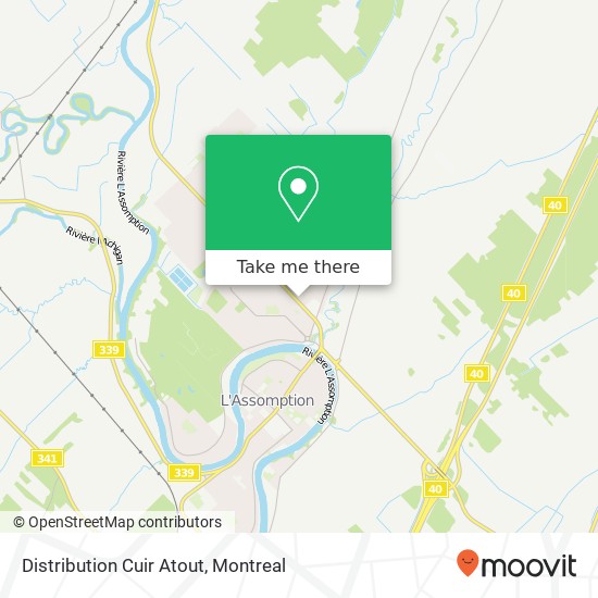 Distribution Cuir Atout, 924 Boulevard de l'Ange-GardienN L'Assomption, QC J5W map