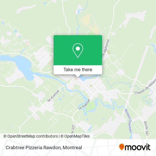 Crabtree Pizzeria Rawdon map